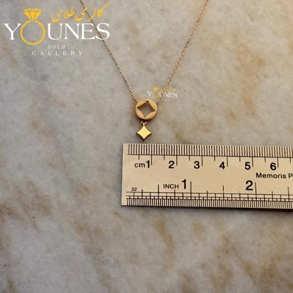 گردنبند ونکلیف آویزدار طلا